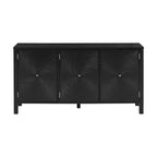 Buffet avec portes incurvées à motifs de volutes