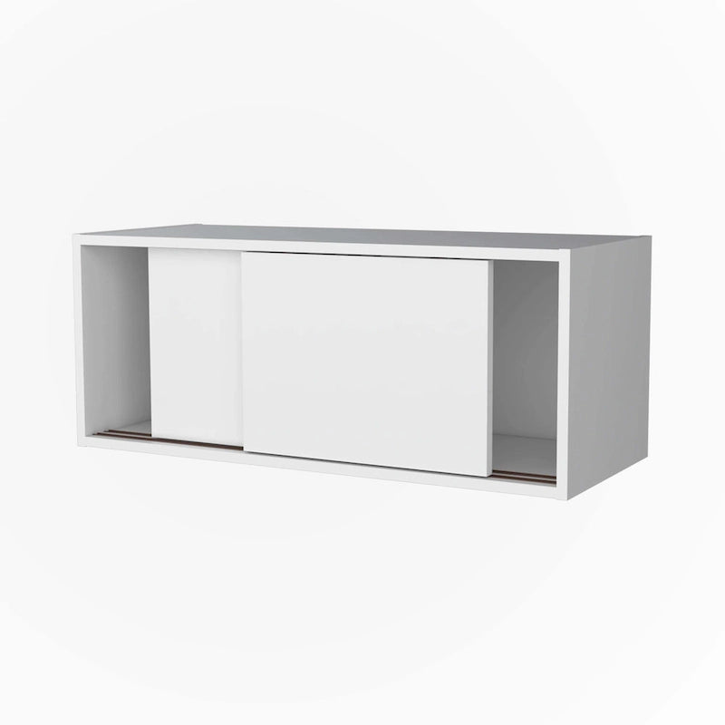Meuble bas suspendu avec porte coulissante