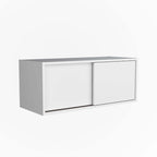 Meuble bas suspendu avec porte coulissante