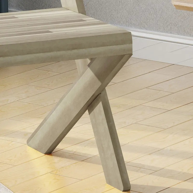 Banc en bois d'acacia