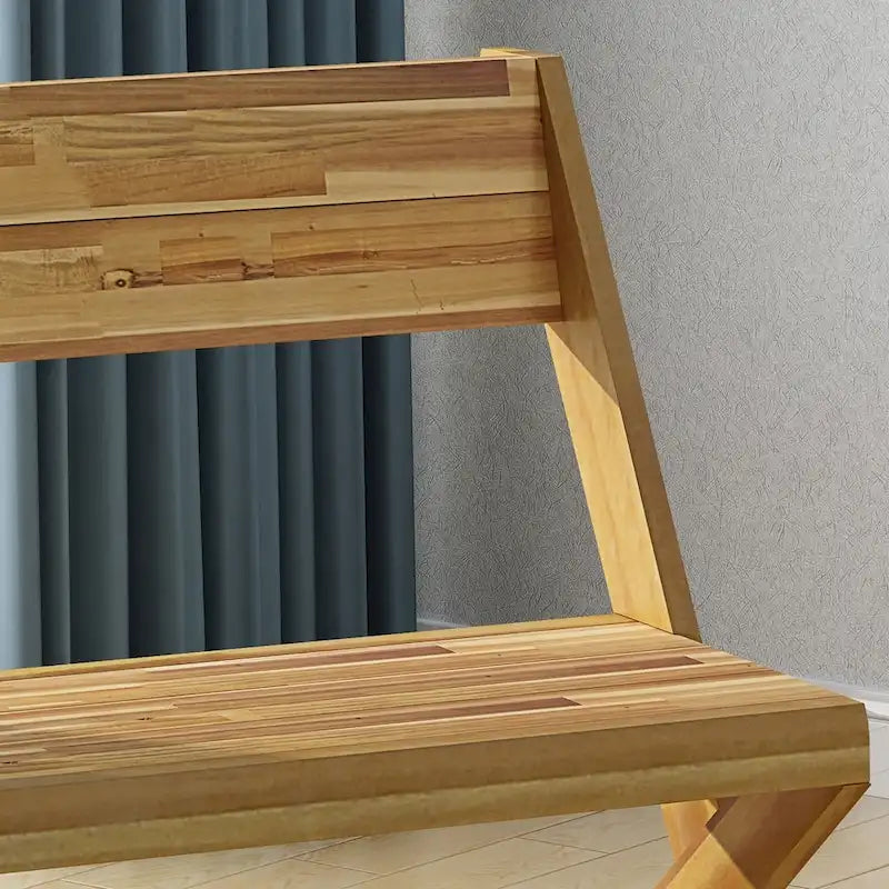 Banc en bois d'acacia