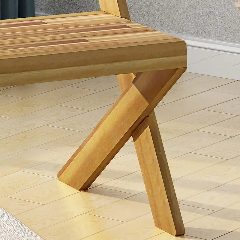 Banc en bois d'acacia