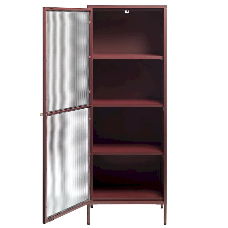 Vitrine en métal et verre moderne 63