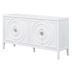 Buffet bas avec poignée de porte en métal