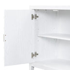 Buffet bas avec poignée de porte en métal