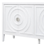 Buffet bas avec poignée de porte en métal