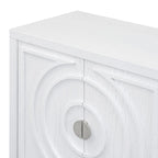 Buffet bas avec poignée de porte en métal