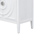 Buffet bas avec poignée de porte en métal