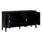 Buffet bas avec poignée de porte en métal
