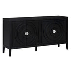 Buffet bas avec poignée de porte en métal