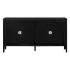 Buffet bas avec poignée de porte en métal