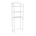 Étagère de rangement de salle de bain 3 niveaux en métal à placer au-dessus des toilettes Household Essentials - 11,6L x 23,5W x 65,5H