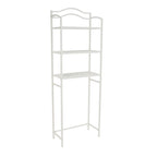Étagère de rangement de salle de bain 3 niveaux en métal à placer au-dessus des toilettes Household Essentials - 11,6L x 23,5W x 65,5H