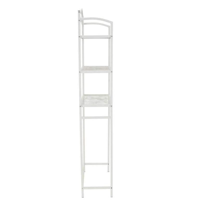 Étagère de rangement de salle de bain 3 niveaux en métal à placer au-dessus des toilettes Household Essentials - 11,6L x 23,5W x 65,5H