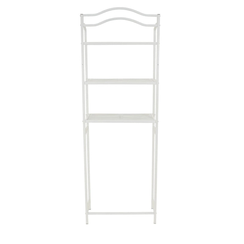 Étagère de rangement de salle de bain 3 niveaux en métal à placer au-dessus des toilettes Household Essentials - 11,6L x 23,5W x 65,5H