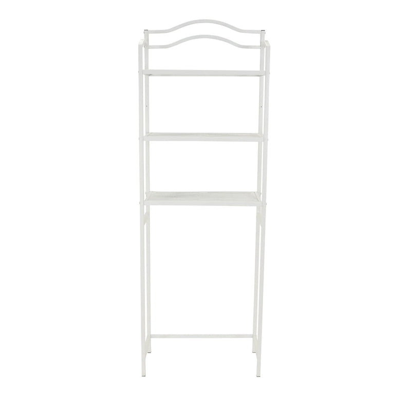 Étagère de rangement de salle de bain 3 niveaux en métal à placer au-dessus des toilettes Household Essentials - 11,6L x 23,5W x 65,5H
