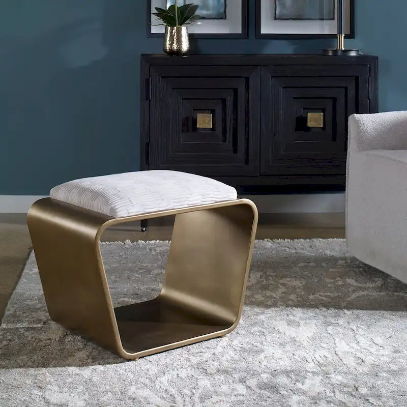 Banc rétro doré