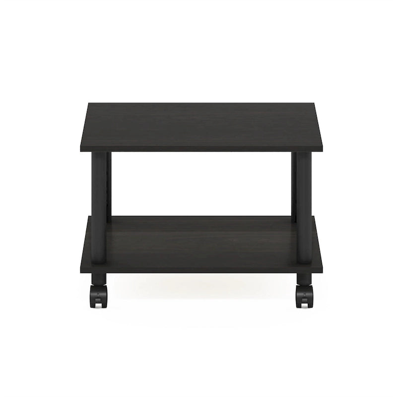 Support d'unité centrale et d'imprimante (avec roulettes) pour une utilisation sous le bureau en télétravail.