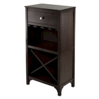 Cave à vin, brun expresso – 19,09 x 12,6 x 37,52 pouces