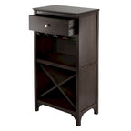 Cave à vin, brun expresso – 19,09 x 12,6 x 37,52 pouces