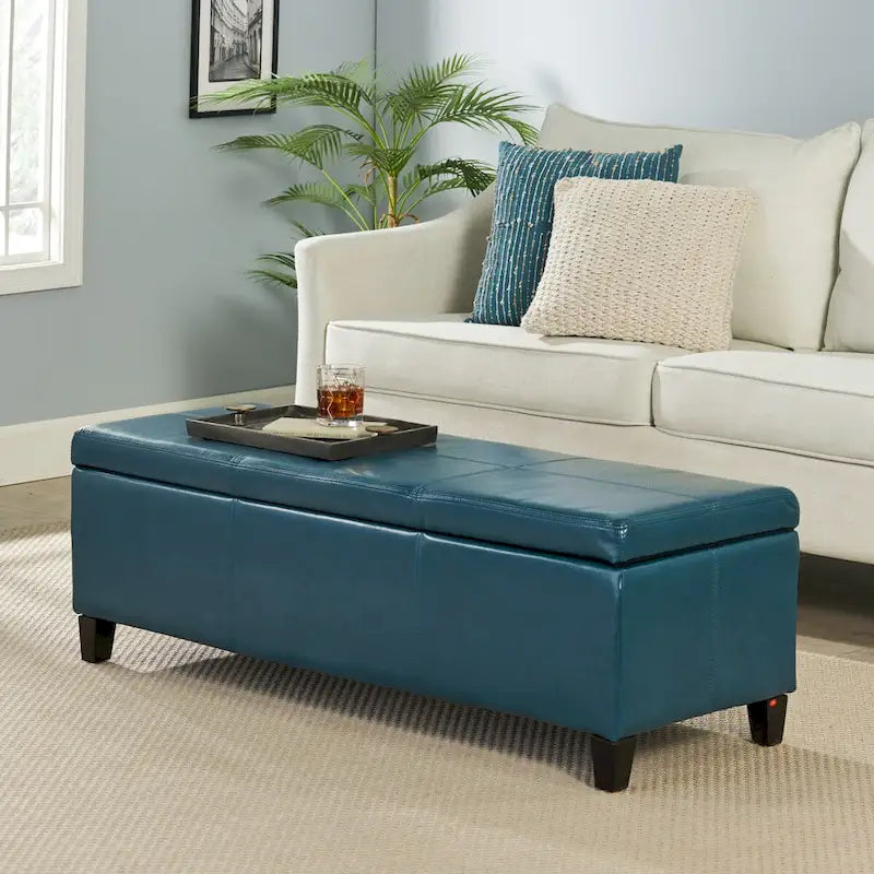 Banc de rangement capitonné pour chambre à coucher, salon, entrée