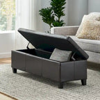 Banc de rangement capitonné pour chambre à coucher, salon, entrée