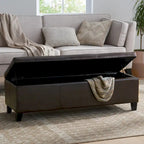 Banc de rangement capitonné pour chambre à coucher, salon, entrée