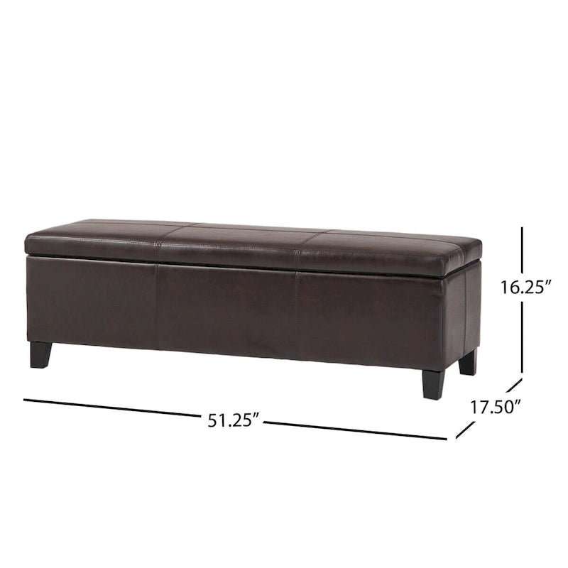 Banc de rangement capitonné pour chambre à coucher, salon, entrée