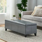 Banc de rangement capitonné pour chambre à coucher, salon, entrée