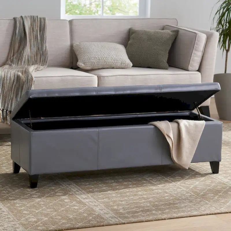 Banc de rangement capitonné pour chambre à coucher, salon, entrée