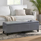 Banc de rangement capitonné pour chambre à coucher, salon, entrée
