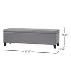 Banc de rangement capitonné pour chambre à coucher, salon, entrée