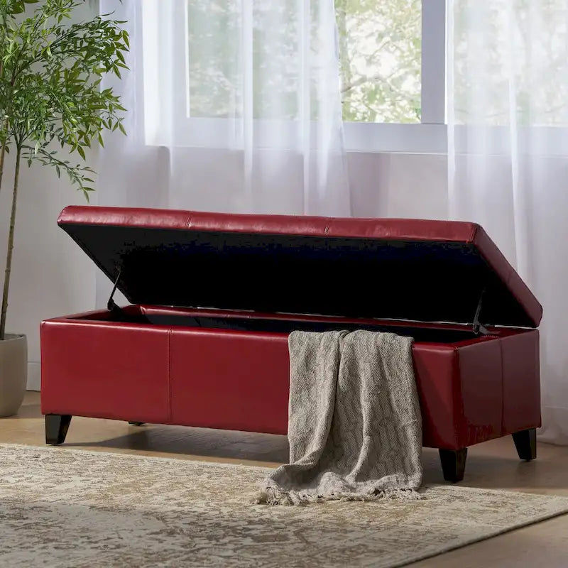 Banc de rangement capitonné pour chambre à coucher, salon, entrée
