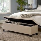 Banc de rangement capitonné pour chambre à coucher, salon, entrée