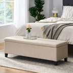 Banc de rangement capitonné pour chambre à coucher, salon, entrée