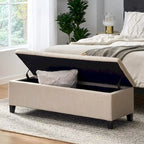 Banc de rangement capitonné pour chambre à coucher, salon, entrée
