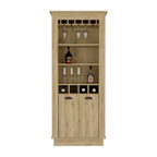 Meuble bar, quatre porte-bouteilles intégrés pour le salon