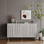 Lacquered 4 Door Wooden Sideboard