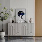 Buffet laqué en bois à 4 portes