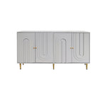 Buffet laqué en bois à 4 portes
