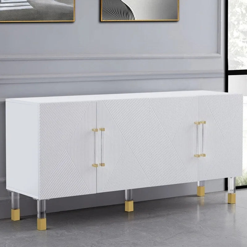 Buffet avec pieds en acrylique