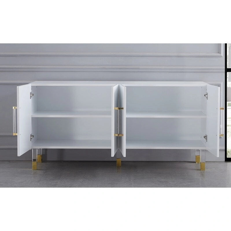 Buffet avec pieds en acrylique