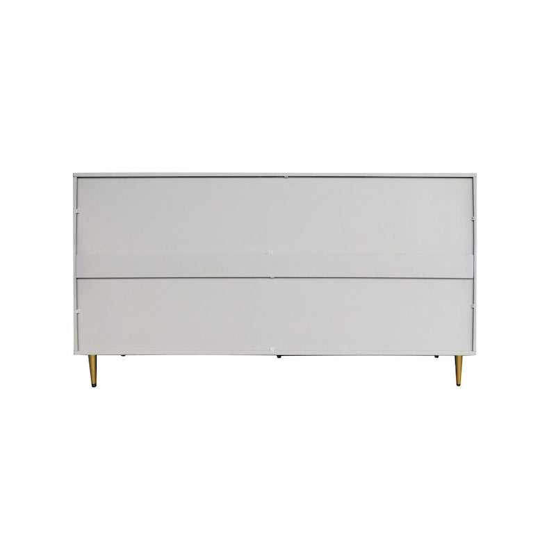 Bahut Commode Buffet Armoire en Bois Laqué Moderne à 4 Portes