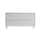 Bahut Commode Buffet Armoire en Bois Laqué Moderne à 4 Portes