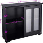 Meuble de Rangement Buffet Superposable - 41.9P x 13L x 24.5H