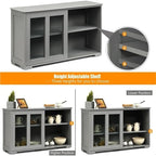Meuble de Rangement Buffet Superposable - 41.9P x 13L x 24.5H