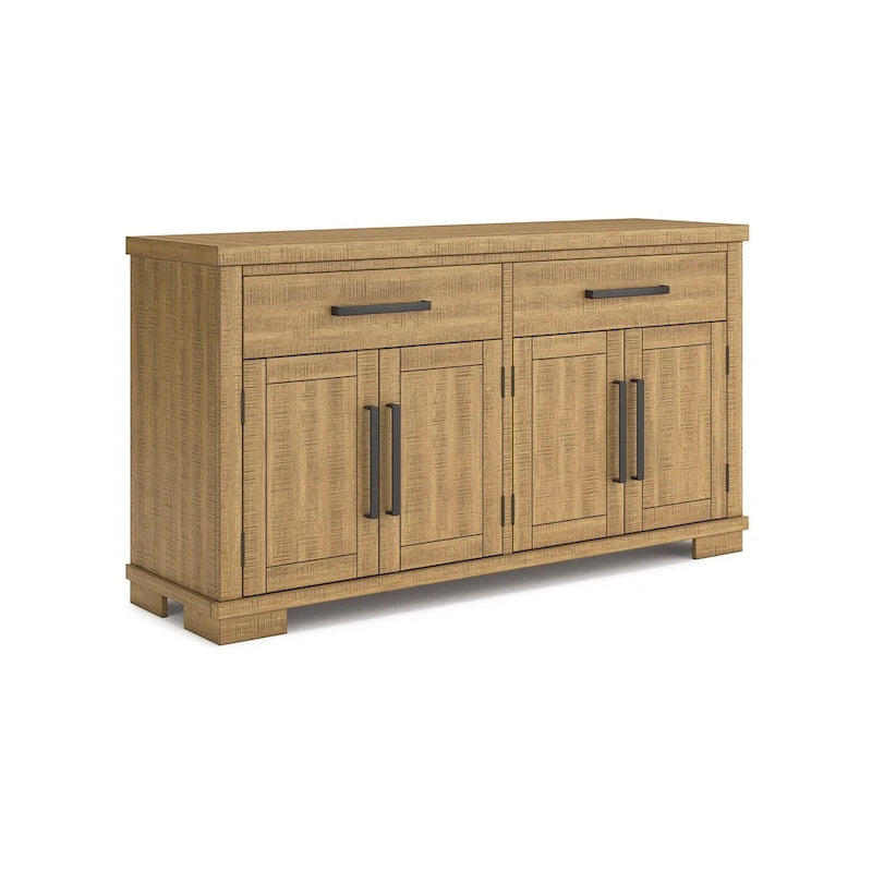 Buffet marron - 65,88cm de large x 19cm de profondeur x 36,13cm de haut
