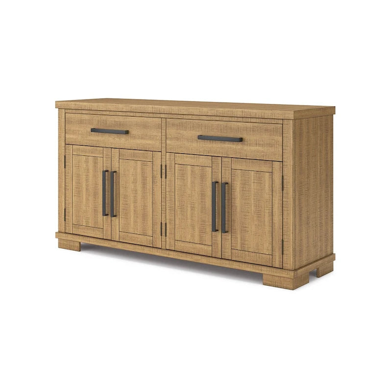 Buffet marron - 65,88cm de large x 19cm de profondeur x 36,13cm de haut
