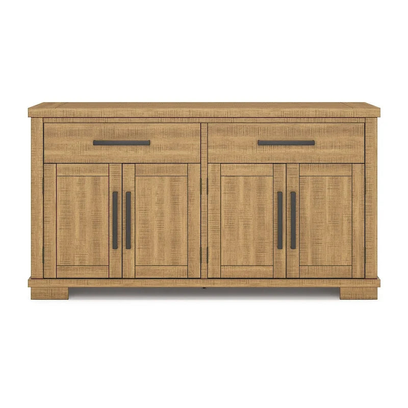 Buffet marron - 65,88cm de large x 19cm de profondeur x 36,13cm de haut
