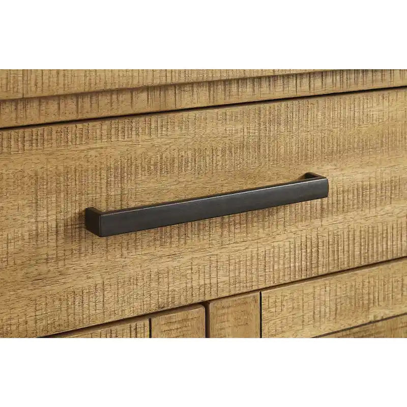 Buffet marron - 65,88cm de large x 19cm de profondeur x 36,13cm de haut